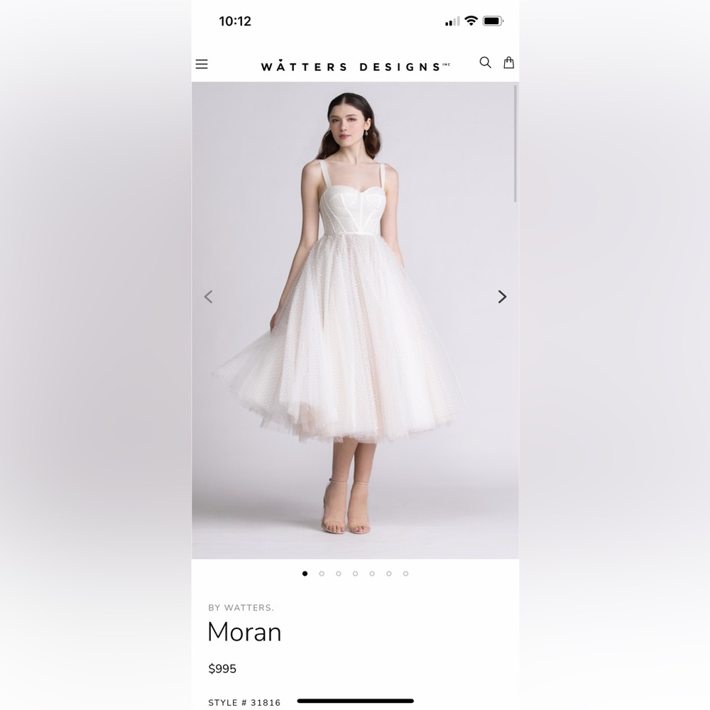 BHLDN Watters Lynette Gown Swiss Dot Wedding dress